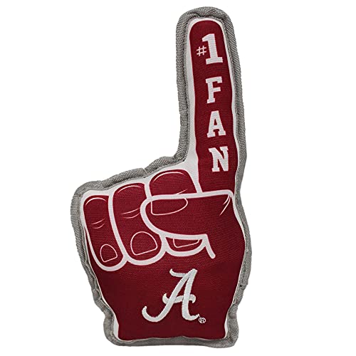 NCAA Alabama Crimson Tide #1 Fan Toy for Dogs & Cats Best Tough PET Toy with Inner Squeaker von Pets First