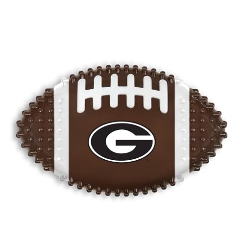 NCAA Georgia Bulldogs Mega-Kauspielzeug aus hartem Nylon mit Speckgeschmack Interaktives, leckeres und lustiges Kauspielzeug für Hunde, unzerstörbar, stark, langlebig, robustes Hundespielzeug für von Pets First