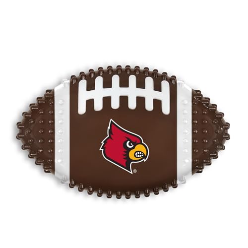 NCAA Louisville Cardinals Mega-Chew Hundespielzeug aus hartem Nylon, mit Speckgeschmack, interaktives, leckeres und lustiges Kauspielzeug für Hunde, unzerstörbar, stark, langlebig, robustes von Pets First