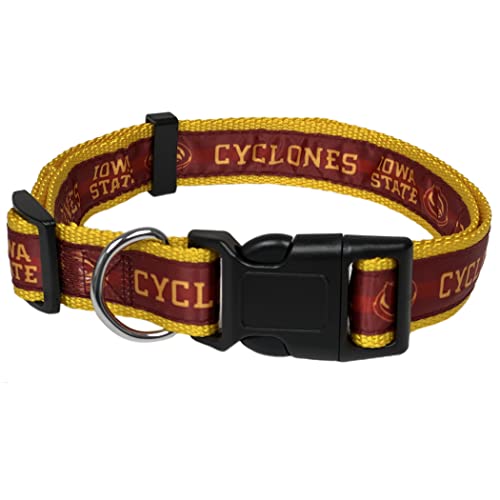 NCAA PET Collar Iowa State Cyclones Hundehalsband, kleines Collegiate Team Halsband für Hunde und Katzen Ein sportliches, glänzendes und farbenfrohes Katzenhalsband und Hundehalsband, lizenziert von von Pets First