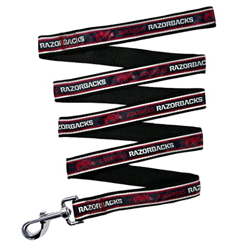 NCAA PET Leash Arkansas Razorbacks Hundeleine, große Collegiate Team Leine für Hunde und Katzen Eine sportliche, glänzende und farbenfrohe Katzenleine und Hundeleine, lizenziert von The College von Pets First