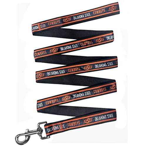 NCAA PET Leash Oklahoma State Cowboys Hundeleine, große Collegiate Team Leine für Hunde und Katzen Eine sportliche, glänzende und farbenfrohe Katzenleine und Hundeleine, lizenziert von The College von Pets First