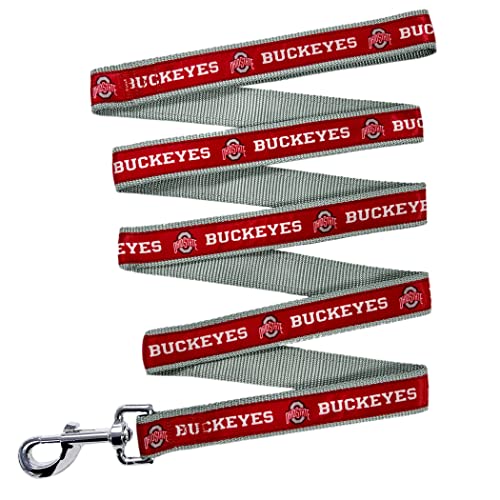 NCAA Pet Leash, groß, Ohio State Buckeyes, Hundeleine, glänzende und bunte Leine für Hunde und Katzen, lizenziert von der NCAA, neue Version von Pets First