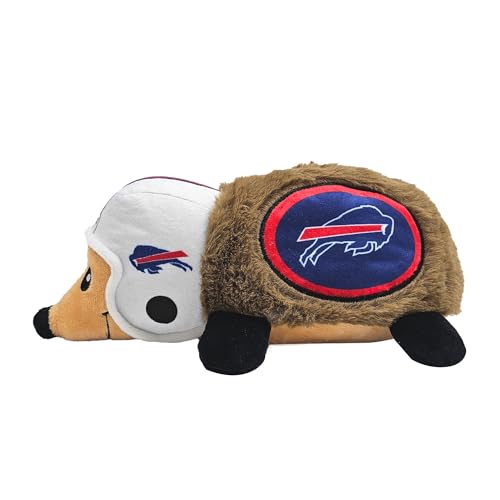 NFL Buffalo Bills Plüsch-Igelspielzeug für Hunde & Katzen, Cooles weiches Haustierspielzeug für Spaß und interaktives Spielen, Hunde-Kauspielzeug mit Quietscher, Lizenziertes Hot Pet Spielzeug von Pets First