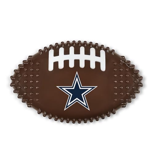 NFL Dallas Cowboys Mega-Kauspielzeug aus hartem Nylon mit Speckgeschmack Interaktives, leckeres Kauspielzeug für Hunde, unzerstörbar, stark, langlebig, Kauspielzeug, robustes Haustierspielzeug für von Pets First