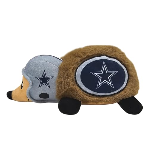 NFL Dallas Cowboys Plüsch-Igelspielzeug für Hunde & Katzen, Cooles weiches Haustierspielzeug für Spaß und interaktives Spielen, Hundekauspielzeug mit Quietscher, Lizenziertes Hot Pet Spielzeug von Pets First