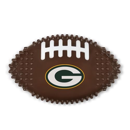 NFL Green Bay Packers Mega-Kauspielzeug aus hartem Nylon, mit Speckgeschmack, interaktiv, lecker, lustig, Kauspielzeug, unzerstörbar, stark, langlebig, robust, Spielzeug für aggressive Kauer von Pets First