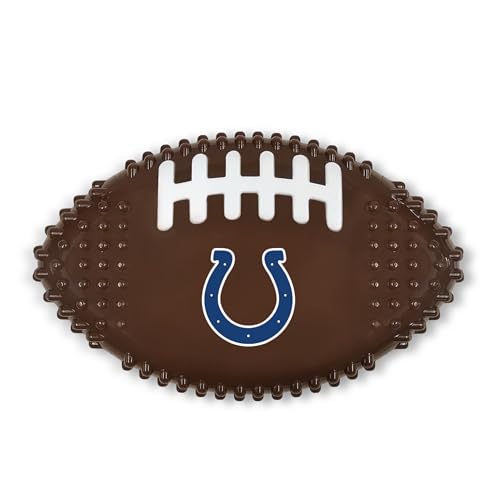 NFL Indianapolis Colts Mega-Kauspielzeug aus hartem Nylon, mit Speckgeschmack, interaktives, leckeres Kauspielzeug, unzerstörbar, stark, langlebig, robust, Spielzeug für aggressive Kauer von Pets First