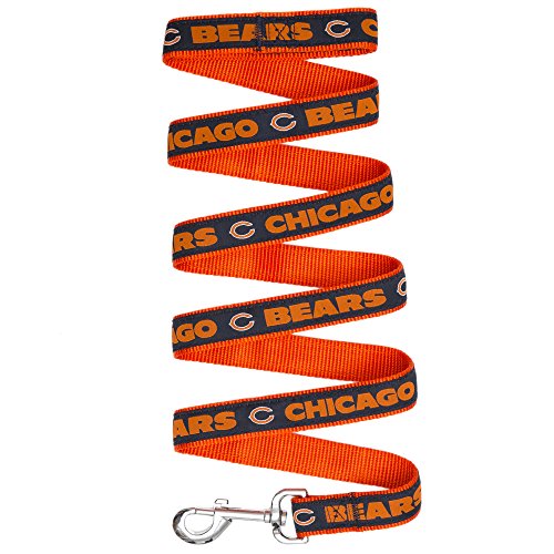 NFL PET Leash Chicago Bears Hundeleine, große Fußball-Team-Leine für Hunde & Katzen Eine glänzende & Bunte Katzenleine & Hundeleine lizenziert von der NFL von Pets First