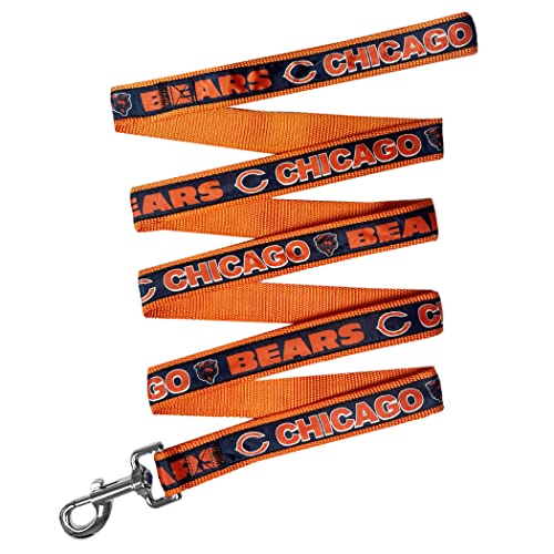 NFL PET Leash Chicago Bears Hundeleine, mittlere Fußball-Team-Leine für Hunde und Katzen Eine glänzende und Bunte Katzenleine und Hundeleine lizenziert von der NFL von Pets First