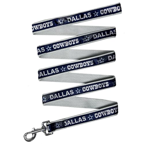 NFL PET Leash Dallas Cowboys Hundeleine, große Fußballmannschaft Leine für Hunde und Katzen Eine glänzende und farbenfrohe Katzenleine und Hundeleine, lizenziert von der NFL von Pets First