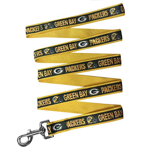 NFL PET Leash Green Bay Packers Hundeleine, kleine Fußball-Team-Leine für Hunde & Katzen Eine glänzende & Bunte Katzenleine & Hundeleine lizenziert von der NFL von Pets First