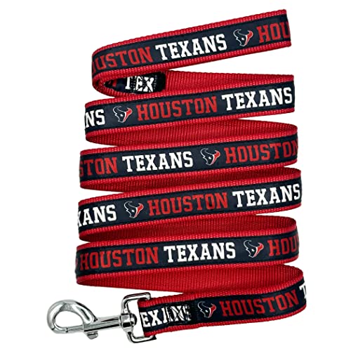 NFL PET Leash Houston Texans Hundeleine, kleine Fußball-Team-Leine für Hunde & Katzen Eine glänzende & Bunte Katzenleine & Hundeleine lizenziert von der NFL von Pets First