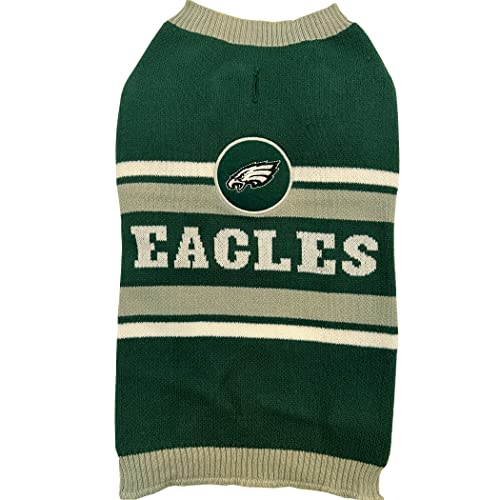 NFL Philadelphia Eagles Hundepullover, Größe L Warmer und gemütlicher Strickpullover mit NFL Team Logo, Bester Welpenpullover für große und kleine Hunde von Pets First