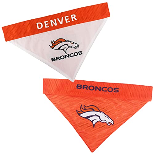 NFL wendbar Bandana für Hunde & Katzen. Mesh & Premium Stickerei Team Schal Bandana. Hund Geburtstage, Party 's, Fußball Games. Pet Bandana Dual Sided erhältlich in 32 NFL Teams und 2 Größen von Pets First