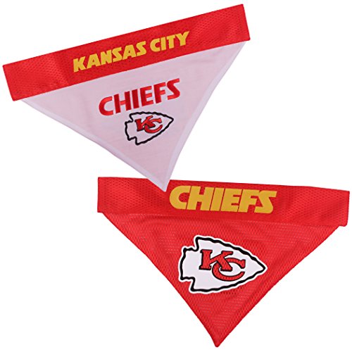 NFL wendbar Bandana für Hunde & Katzen. Mesh & Premium Stickerei Team Schal Bandana. Hund Geburtstage, Party 's, Fußball Games. Pet Bandana Dual Sided erhältlich in 32 NFL Teams und 2 Größen von Pets First