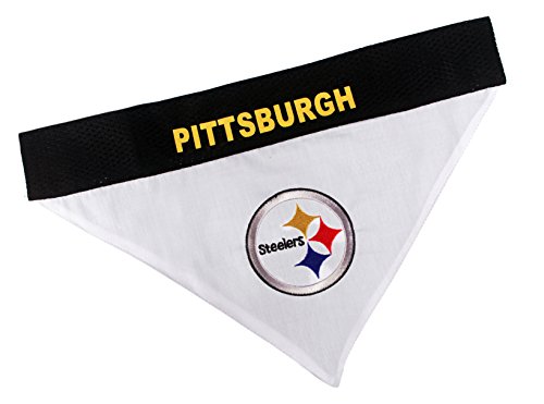 NFL wendbar Bandana für Hunde & Katzen. Mesh & Premium Stickerei Team Schal Bandana. Hund Geburtstage, Party 's, Fußball Games. Pet Bandana Dual Sided erhältlich in 32 NFL Teams und 2 Größen von Pets First