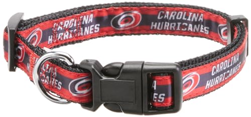 NHL PET Halsband Carolina Hurricanes Hundehalsband, Größe L, Hockey-Teamhalsband für Hunde & Katzen EIN glänzendes und farbenfrohes Hunde- und Katzenhalsband, lizenziert von der NHL von Pets First