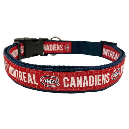 NHL PET Halsband Montreal Canadiens Hundehalsband, Größe M, Hockey-Teamhalsband für Hunde & Katzen EIN glänzendes und farbenfrohes Hunde- und Katzenhalsband, lizenziert von der NHL von Pets First