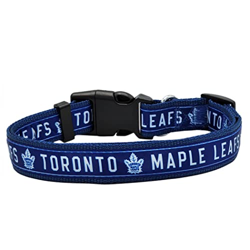 NHL PET Halsband Toronto Maple Leafs Hundehalsband, Medium Hockey Team Halsband für Hunde & Katzen EIN glänzendes & buntes Katzenhalsband & Hundehalsband lizenziert von der NHL von Pets First