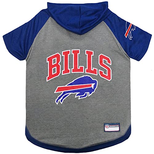 Pets First Buffalo Bills Hoodie für Hunde & Katzen NFL Football Licensed Dog Hoody Tee Shirt Small Sports Hoody T-Shirt für Haustiere Lizenziertes sportliches Hundeshirt (BUF-4044-SM) von Pets First