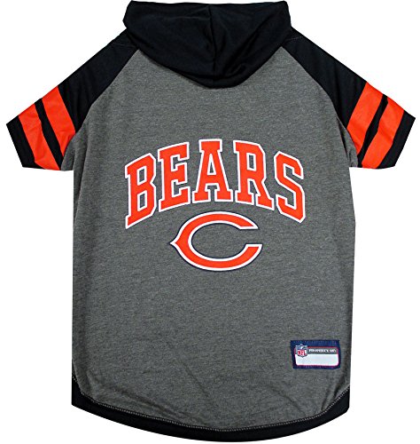 Pets First Chicago Bears Kapuzen-T-Shirt, Größe L von Pets First