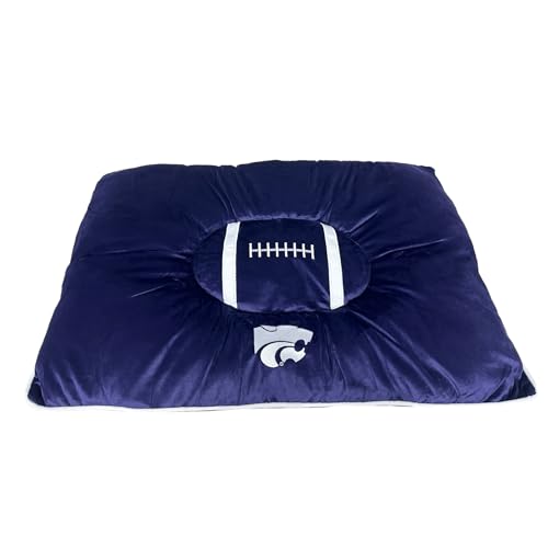 Pets First Collegiate Haustierzubehör, Hundebett, Kansas State Wildcats, 76,2 x 50,8 x 10,2 cm von Pets First