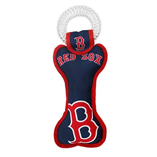 Pets First MLB Boston Sox Best Gummi-Zahnbürste Sports Hundespielzeug, rot, 11 x 6 von Pets First