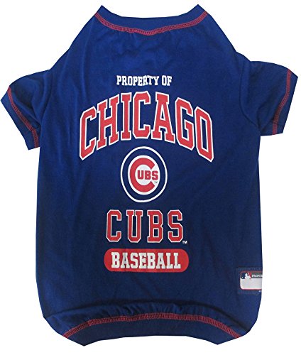 Pets First MLB Chicago Cubs Hunde-T-Shirt, Größe M von Pets First