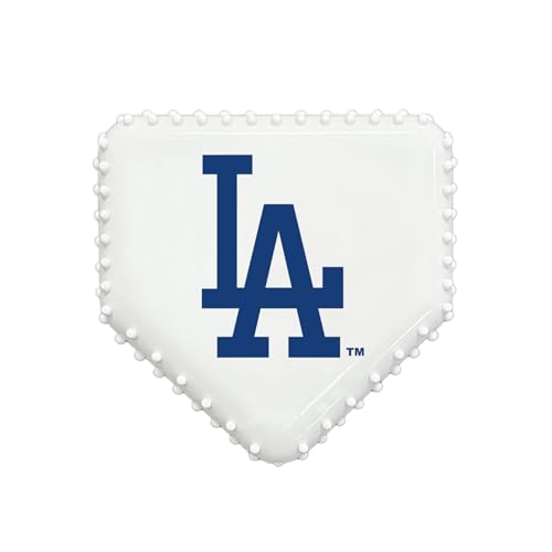 Pets First MLB LA Dodgers Hartes Nylon-Baseball-Kauspielzeug, interaktives und lustiges Kauspielzeug für Hunde, mit Speckgeschmack, Starkes langlebiges Kauspielzeug für Haustiere von Pets First