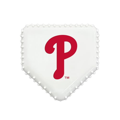 Pets First MLB Philadelphia Phillies Hart-Nylon-Baseball-Kauspielzeug, interaktives und lustiges Kauspielzeug für Hunde, Speckgeschmack, Starkes langlebiges Kauspielzeug für Haustiere von Pets First