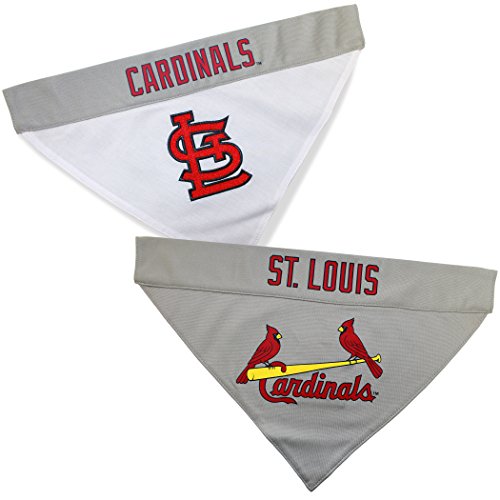 Pets First MLB ST. Louis Cardinals Wende-Bandana, Größe XXL, für Hunde und Katzen, 2-seitiges Sportbandana, Premium-Stickerei-Logo, alle MLB-Teams erhältlich von Pets First