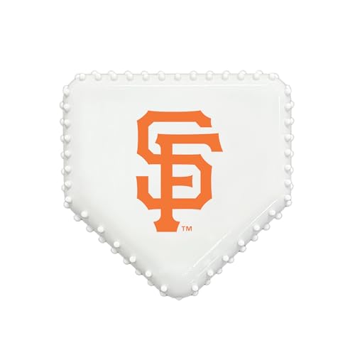 Pets First MLB San Francisco Giants Hart-Nylon-Baseball-Kauspielzeug, interaktives und lustiges Kauspielzeug für Hunde, Speckgeschmack, Starkes langlebiges Kauspielzeug für Haustiere von Pets First