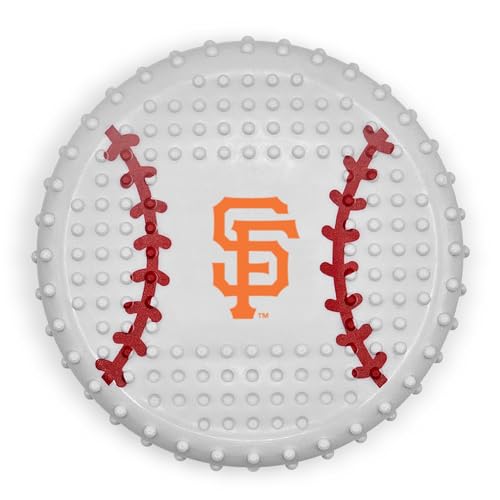 Pets First MLB San Francisco Giants Mega-Kauspielzeug aus hartem Nylon mit Speckgeschmack, unzerstörbares Kauspielzeug für Hunde und Katzen, Zerren, Apportierspielzeug, sportliches lustiges Spielzeug von Pets First