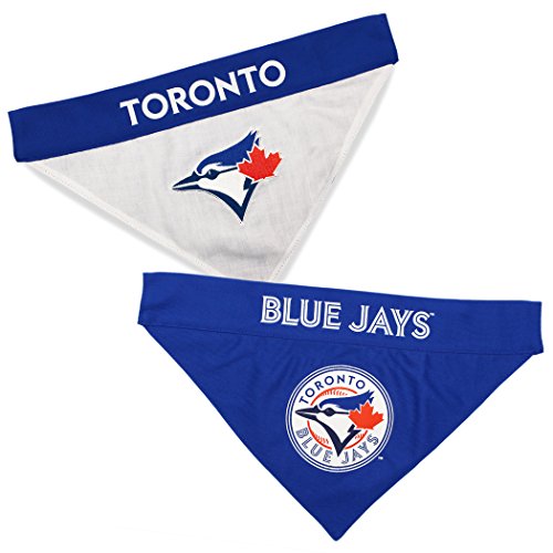 Pets First MLB Toronto Blue Jays wendbares Bandana, Größe XXL, für Hunde und Katzen, 2-seitiges Sportbandana, Premium-Stickerei-Logo, alle MLB-Teams erhältlich von Pets First