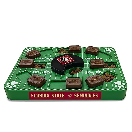 Pets First NCAA Florida State Seminoles Puzzle Spielzeug, Puzzle Treat Hundespielzeug, Interaktives Hundeleckerli-Spielzeug, Hundepuzzle Fütterung Langsames Spielzeug von Pets First