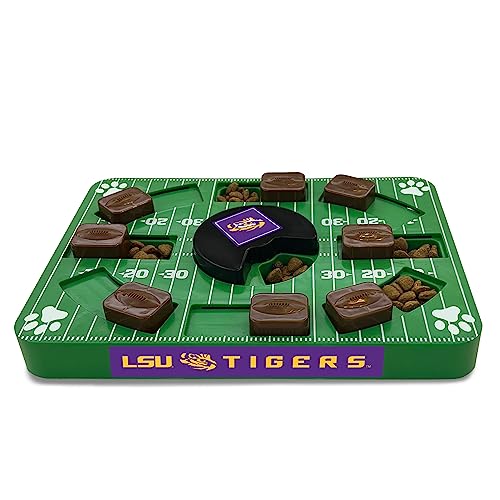 Pets First NCAA LSU Tigers Puzzle Spielzeug, Puzzle Treat Hundespielzeug, Interaktives Hundeleckerli-Spielzeug, Hundepuzzle Fütterung Langsames Spielzeug von Pets First