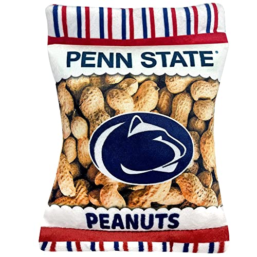 Pets First NCAA Penn State Nittany Lions knisterndes Plüschtier für Hunde und Katzen, Quietschspielzeug für Hunde und Katzen, mit innerem Quietscher und schönem Baseball-Teamname/Logo von Pets First