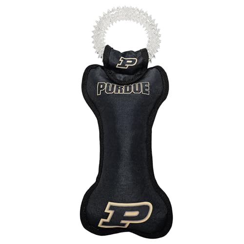 Pets First NCAA Purdue Boilermakers Dental Hundespielzeug mit Quietscher, Robustes Haustierspielzeug für gesunden Spaß, Zahnen & Reinigen von Haustieren Zähne & Zahnfleisch von Pets First