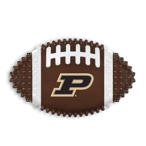 Pets First NCAA Purdue Boilermakers Mega-Chew Hartes Nylon Speckgeschmack Hundeknochen Fußball Kauspielzeug Interaktives Leckeres & Lustiges Kauspielzeug für Hunde Unzerstörbar Stark Langlebig Robust von Pets First