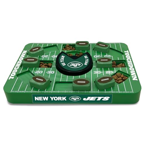 Pets First NFL New York Jets Großes Puzzle Spielzeug, Hund Puzzle Leckerli Spielzeug, Neue Große Größe, Interaktives Hund Leckerli Spielzeug, Hund Langsam Füttern Spielzeug von Pets First