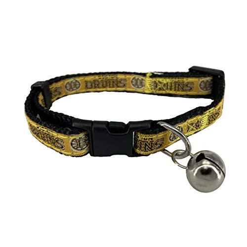 Pets First NHL Boston Bruins Katzenhalsband, verstellbar, mit abnehmbarem Halsband für Katzen, mit lizenziertem Teamnamen und Logo, niedliches und modisches Hockey-Halsband mit Glöckchen aus Metall von Pets First