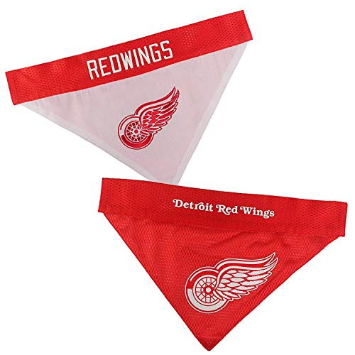 Pets First NHL Detroit Halstuch für Hunde und Katzen, Motiv: rote Flügel, Größe L/XL. Niedliches und stilvolles Halstuch. Das perfekte Halstuch für Hockey-Fans, ideal für Geburtstage oder Jede Party von Pets First