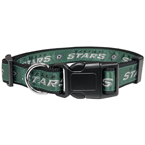 Pets First NHL Dallas Stars Halsband für Hunde & Katzen, Größe L - Verstellbar, süß & stilvoll! Das ultimative Hockey-Fan-Halsband! von Pets First