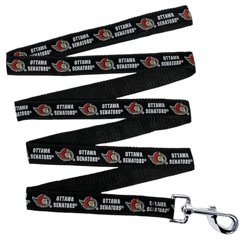 Pets First NHL OTT-3031-LG Ottawa Senator-Leine für Hunde und Katzen, niedlich und stilvoll, ultimative Hockey-Fan-Leine, Größe L (1,8 m lang x 2,5 cm breit) von Pets First