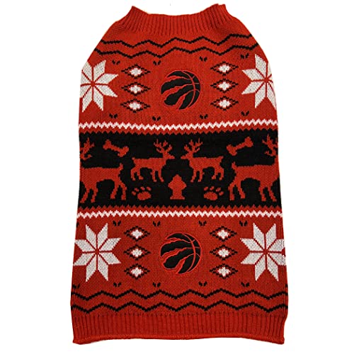 Pets First NHL Toronto Maple Leafs Weihnachten Hundepullover Größe L Urlaubskostüm für Hunde Warm und Sportlich PET X-MAS Pullover von Pets First