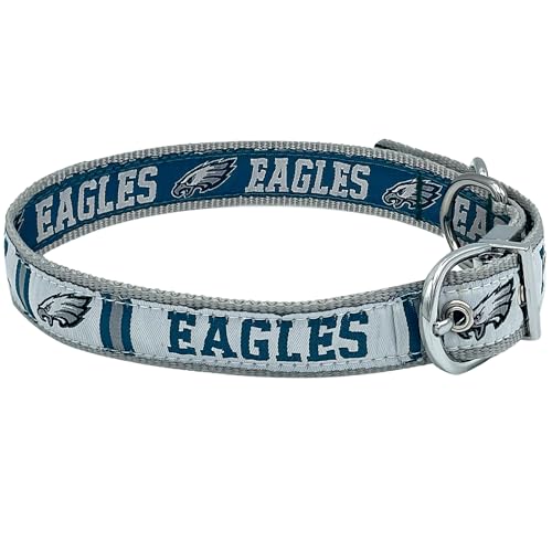 Pets First Philadelphia Eagles Reversible NFL Hundehalsband, Größe L, Premium zweiseitiges Haustierhalsband mit Ihrem Lieblings-NFL-Team! von Pets First