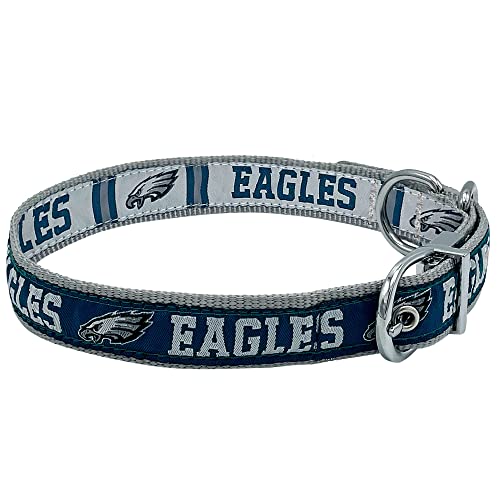 Pets First Philadelphia Eagles Reversible NFL Hundehalsband, Größe M, Premium zweiseitiges Haustierhalsband mit Ihrem Lieblings-NFL-Team! von Pets First