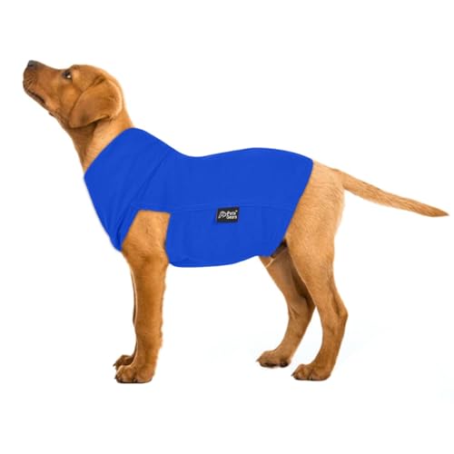 Hundeweste aus Baumwolle, Blau, Größe 2XS von Pets Gears