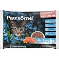 Pets Nature GmbH Pawsome Kitten Lachs Flowpack 4x85 g von Pets Nature GmbH